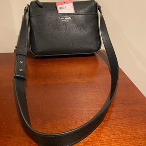 Kate Spade black run around crossbody